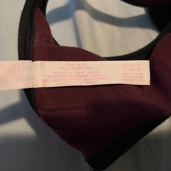 PINK VICTORIAS SECRET BURGUNDY CROP TOP - Picture 14 of 14